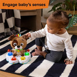 Baby Einstein, Drum & Learn Dean Muzyczna zabawka edukacyjna – multisensoryczna zabawka dla dziecka, 2 tryby gry, kolory, kształty i instrumenty, ponad 50 dźwięków, zabawki dla dzieci od 6 miesiąca życia Naty Shop
