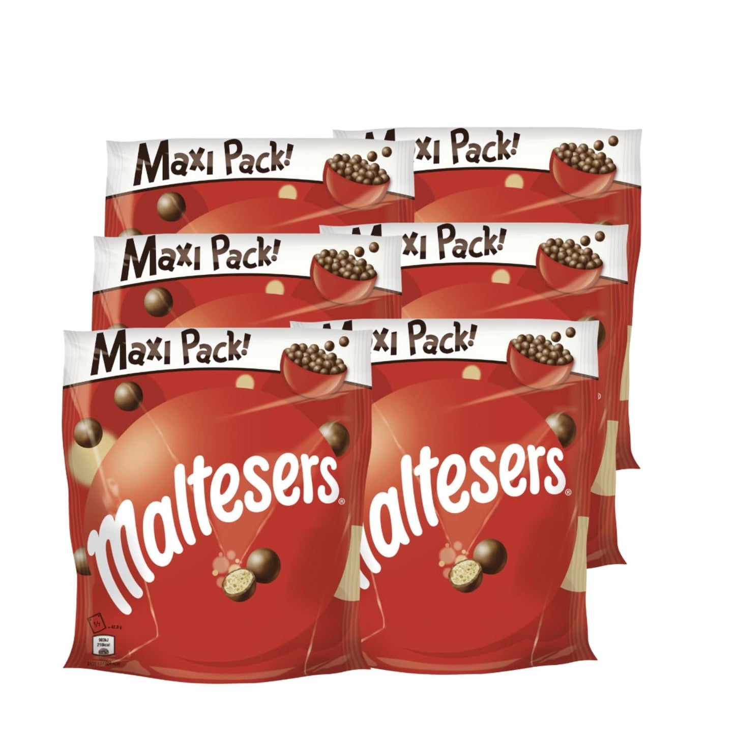 Maltesers, czekoladowe kulki z chrupiącym i lekkim środkiem, przewiewna, czekoladowa przekąska, 1 opakowanie (1 x 300g)
