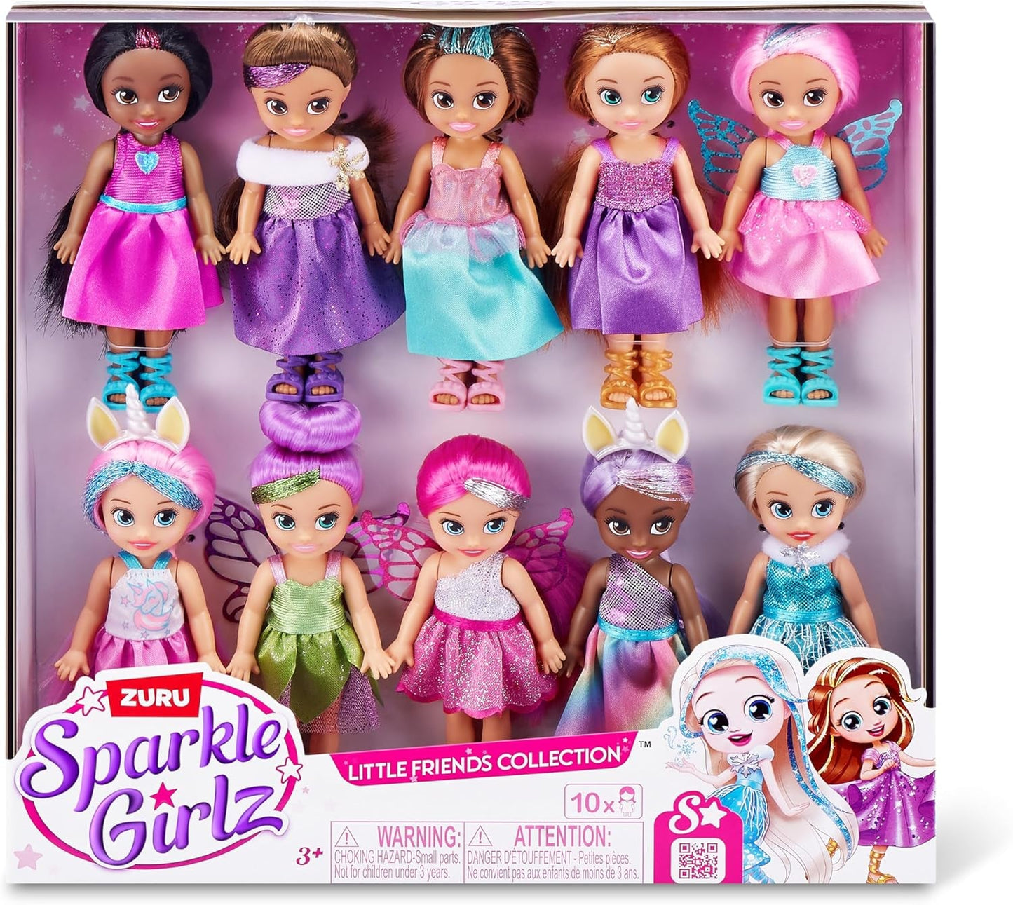 -Lalki-4,7"-Fantasy Little Friend Collection Zestaw 10 sztuk