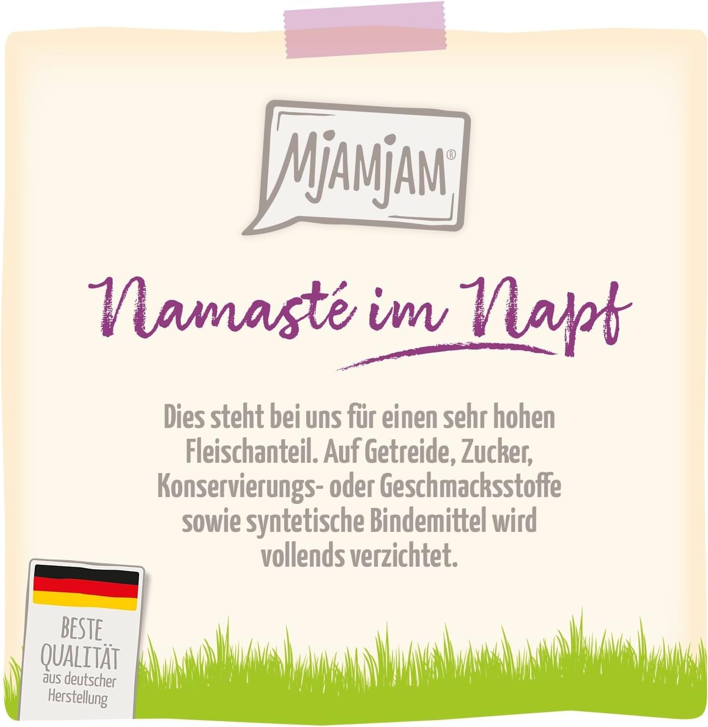 MjAMjAM - Mokra karma dla kotów premium - Wellness - Trawienna - Kurczak, opakowanie 12 szt. (12 x 125 g), bez zbóż