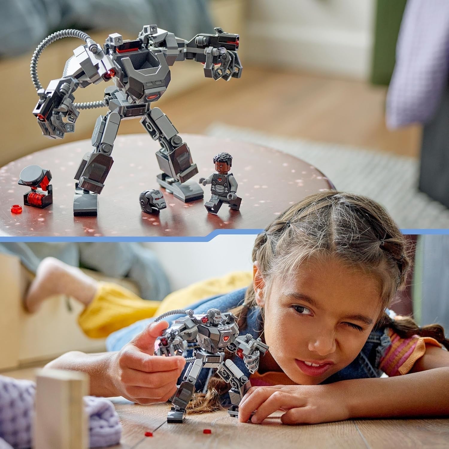 LEGO Marvel War Machine Mech 3-strzałowy superbohater Zabawka do zbudowania dla dzieci MCU Legendarna figurka na prezent dla chłopców i dziewcząt w wieku 6 lat 76277 Zestawy do budowania Szukaj sklepu LEGO