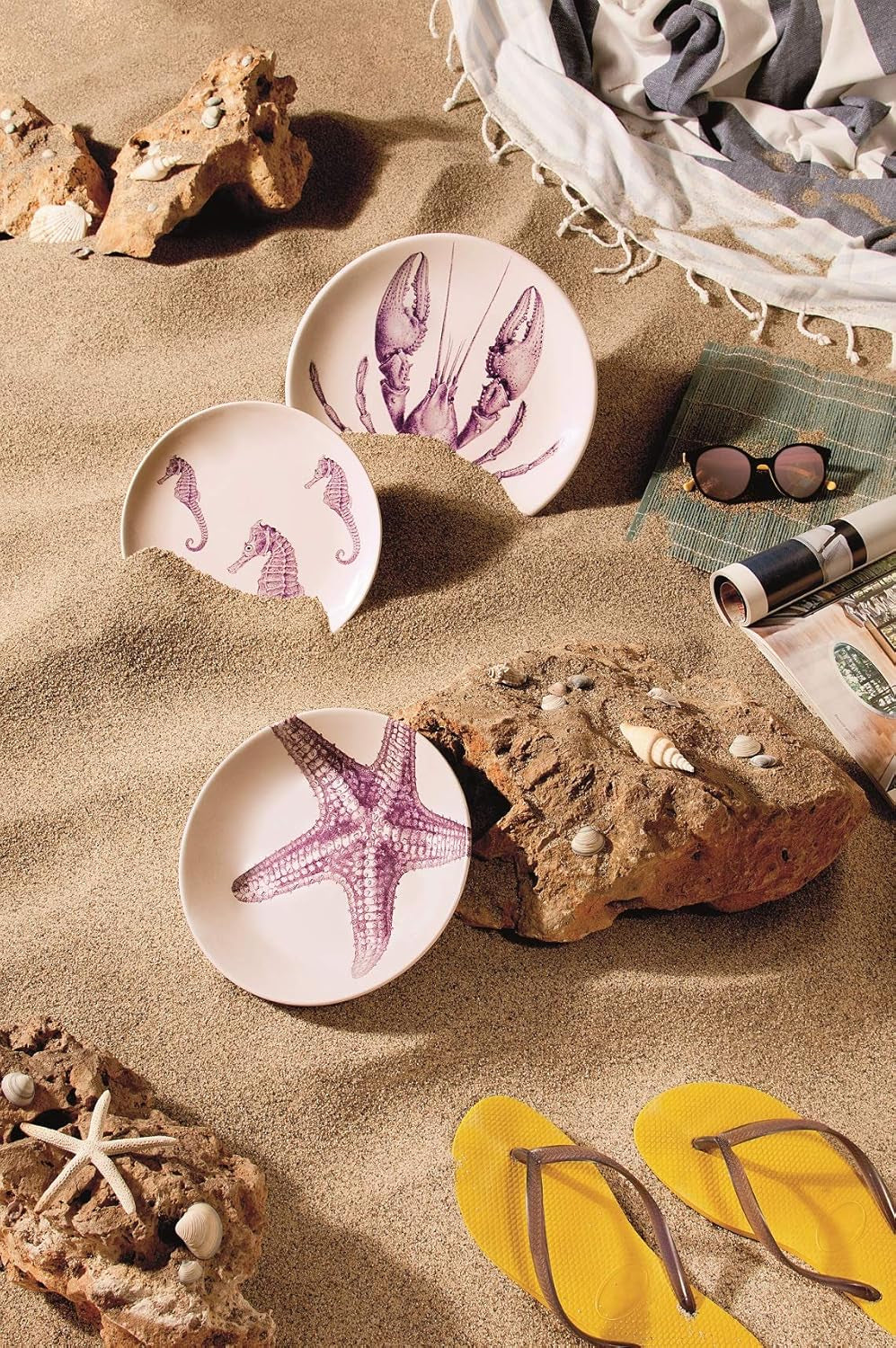 Talerz Excelsa Flora & Fauna, ceramiczny, wielobarwny