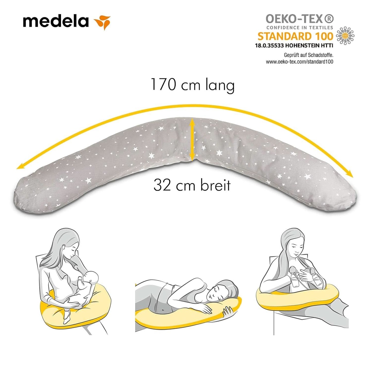 Medela Poduszka do ciąży i karmienia piersią - wypełniona mikroperełkami EPS Akcesoria Żywność i karmienie piersią Bebe Naty Shop