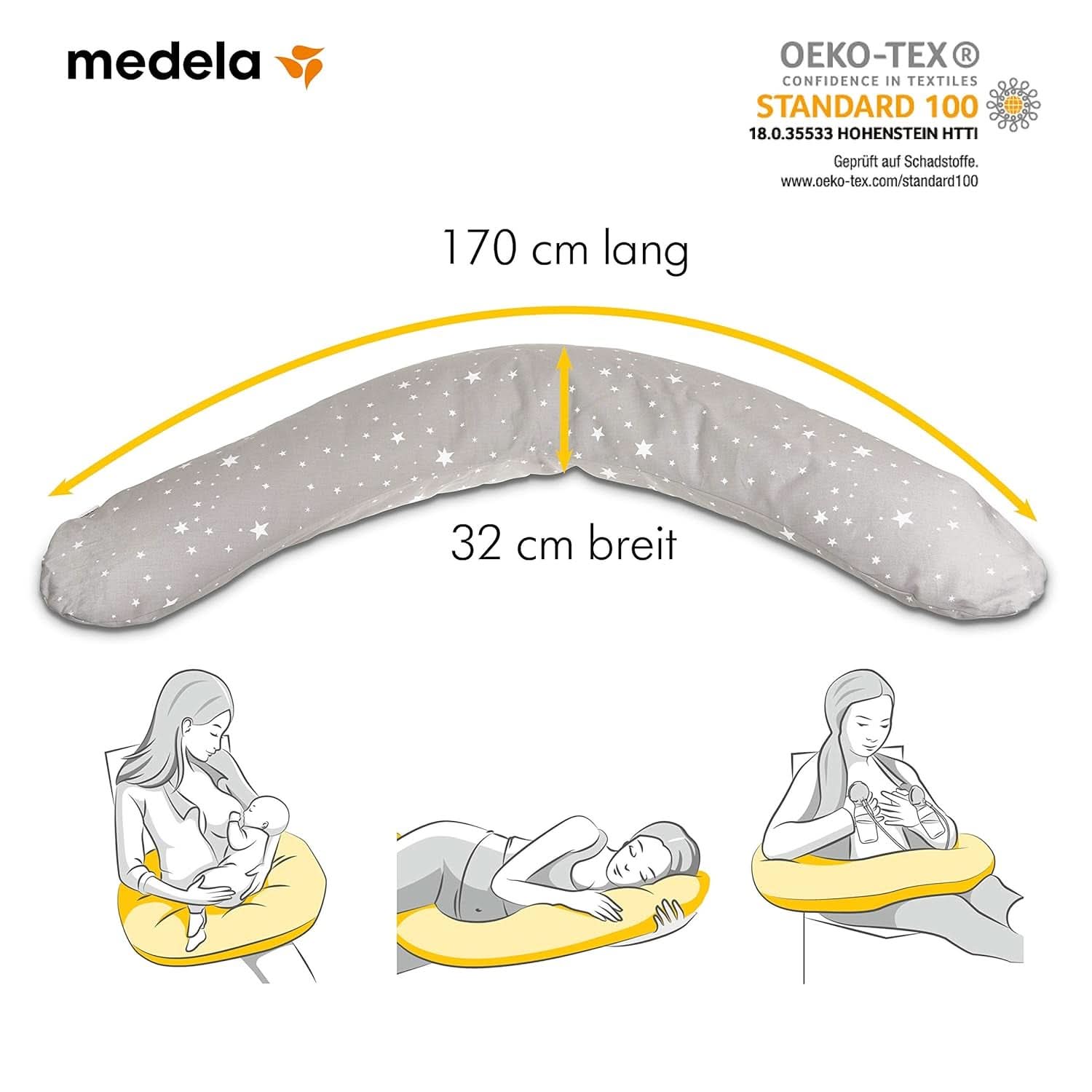 Medela Poduszka do ciąży i karmienia piersią - wypełniona mikroperełkami EPS Akcesoria Żywność i karmienie piersią Bebe Naty Shop