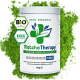 Terapia Matcha 30+ | Organiczna herbata Matcha w proszku | 60 g | O potwierdzonej zawartości co najmniej 30 mg/g katechiny EGCG | Wspomaga układ odpornościowy i poziom energii | Ceremonialna jakość | Zielona herbata z Japonii