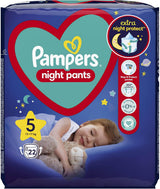 Pieluszki Pampers (stara wersja), spodnie nocne, rozmiar 5, 22 sztuki, 12kg-17kg