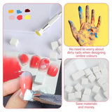 Nägel Selber Machen, Nageldesign-Hilfsmittel, 100 Stück Nail Art Schwämme Mit Metallgreifer, Schwammpinsel & Sponge Brush Applicator For Gradient Nail Art Designs