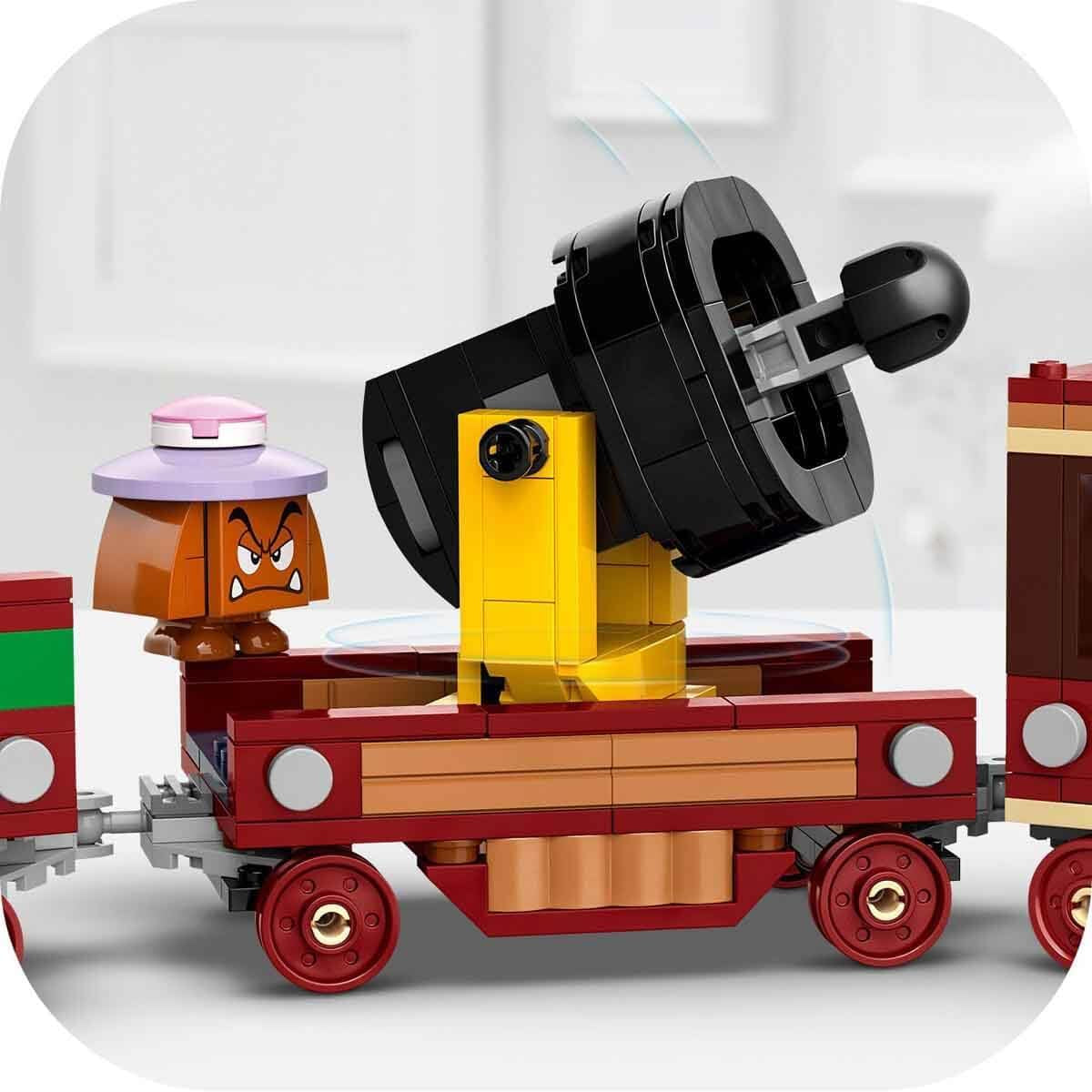 LEGO Super Mario Express Pociąg Bowser Zestaw przygodowy dla dzieci z młotkiem Brat 2 gumby i 2 parapunktury Prezent Nintendo dla chłopców Dziewczęta Gracze 71437 Zestawy do budowania Besuche den LEGO-Store