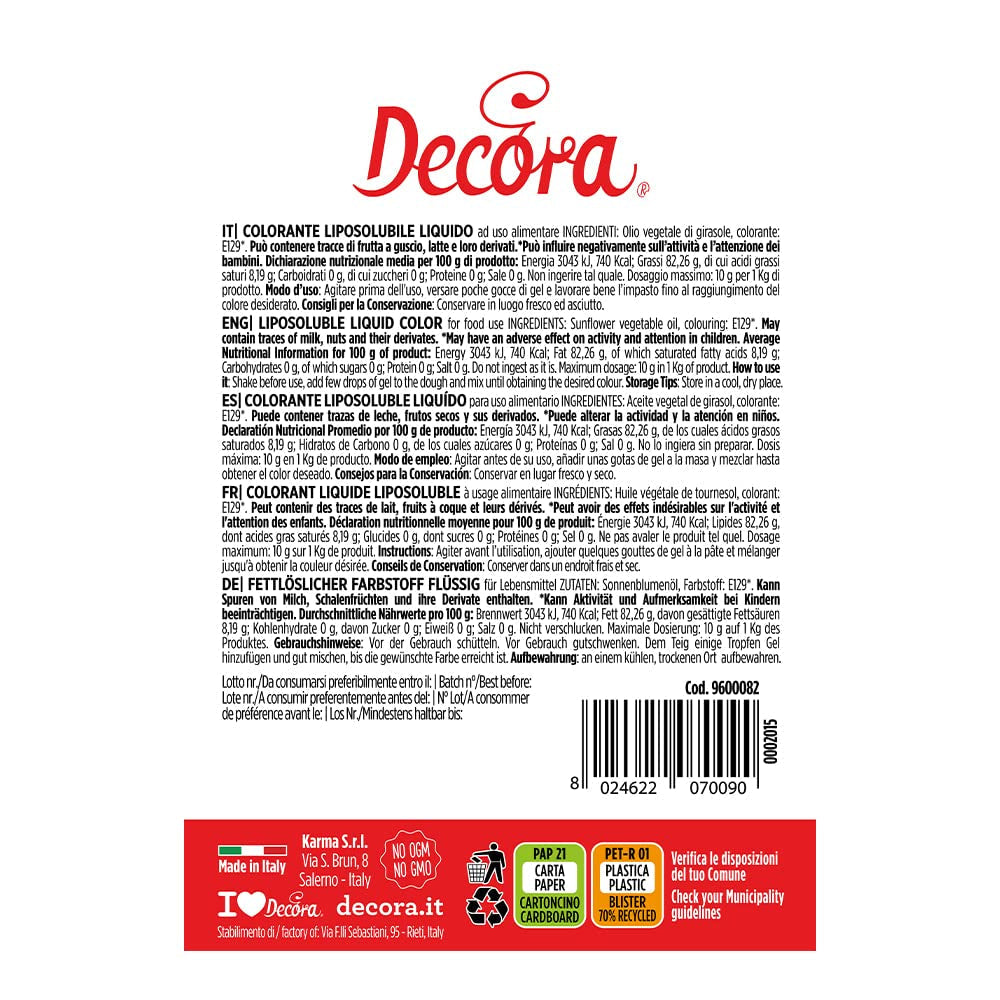 9600082 PŁYNNY KOLOR CZERWONY ROZPUSZCZALNY 15 G