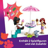 LEGO Friends Ciężarówka z lodami w Heartlake Zestaw do zabawy w udawanie 2 figurki i króliczek Zestaw do budowania 4-letnie dziewczynki Postać z minifigurką Zabawka do budowania 42644 Zestawy do budowania Besuche den LEGO-Store
