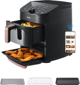 Midea Frytkownica na gorące powietrze 2L, 1150W Frytownica bezolejowa, Frytownica na gorące powietrze, Funkcja automatycznego wyłączania Sprzęt AGD Naty Shop 11L