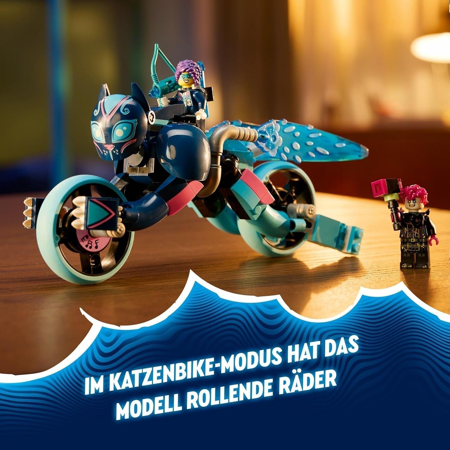 LEGO Dreamzzz Motocykl z kotem Zoey 2 w 1 prezent dla dzieci w wieku powyżej 7 lat Model zwierzęcia Zabawka z klocków konstrukcyjnych Motocykl Zestaw do zabawy fantasy dla chłopców i dziewcząt 71479 Zestawy do budowania Beuche den LEGO-Store