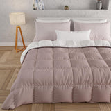 PETTI Artigiani Italiani - Zimowa kołdra na podwójne łóżko, maxi, monochromatyczna, dwustronna, biała, szara, 100% Made in Italy Kołdry i kołdry Naty Shop Stary różowy biały Una Piazza E Mezza