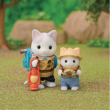 Sylvanian Families — zestaw odkrywców przygód 5763 z dwiema figurkami, ojcem i małym kotkiem mlecznym, figurką zwierzęcia, szczegółową zabawką dla dzieci w wieku od 3 lat