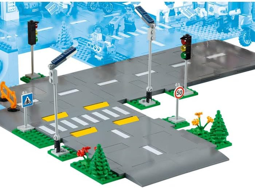 LEGO City Skrzyżowanie dróg ze światłami Zestaw do budowania ze świecącymi w ciemności klockami 60304 Zestawy do budowania w sklepie LEGO