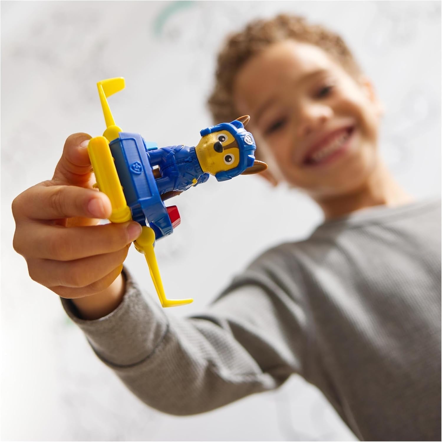 PAW PATROL Chase Action Pup Mini samolot ratowniczy ze składanymi skrzydłami Zabawka dla dzieci w wieku 3 lat Figurki Naty Shop