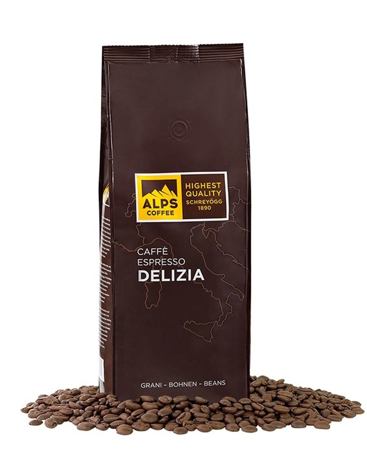 Kawa Espresso Alps Delizia 1 kg - Ziarna