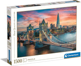 Clementoni - Kolekcja 31694 - London Twilight, Puzzle 1500 elementów dla dorosłych i dzieci 10 lat, gra zręcznościowa dla całej rodziny Puzzle Naty Shop Domyślny tytuł