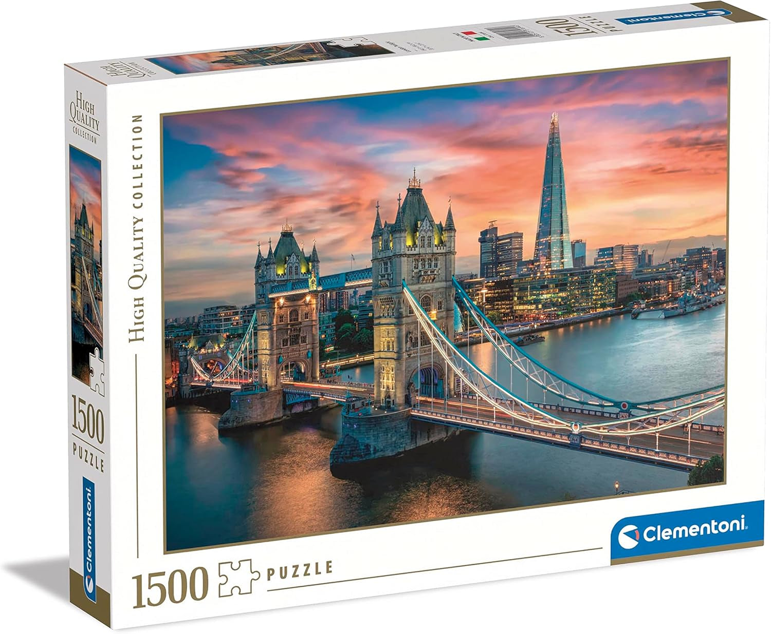 Clementoni - Kolekcja 31694 - London Twilight, Puzzle 1500 elementów dla dorosłych i dzieci 10 lat, gra zręcznościowa dla całej rodziny Puzzle Naty Shop Domyślny tytuł