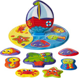 Książeczka do kąpieli Playgro - Zabawki wodne - Zabawki dla dzieci - Zabawki - Maluchy - Zabawki wodne dla dzieci - Książka do kąpieli dla dzieci - kolorowe zabawki Bebe Naty Shop Puzzle do kąpieli