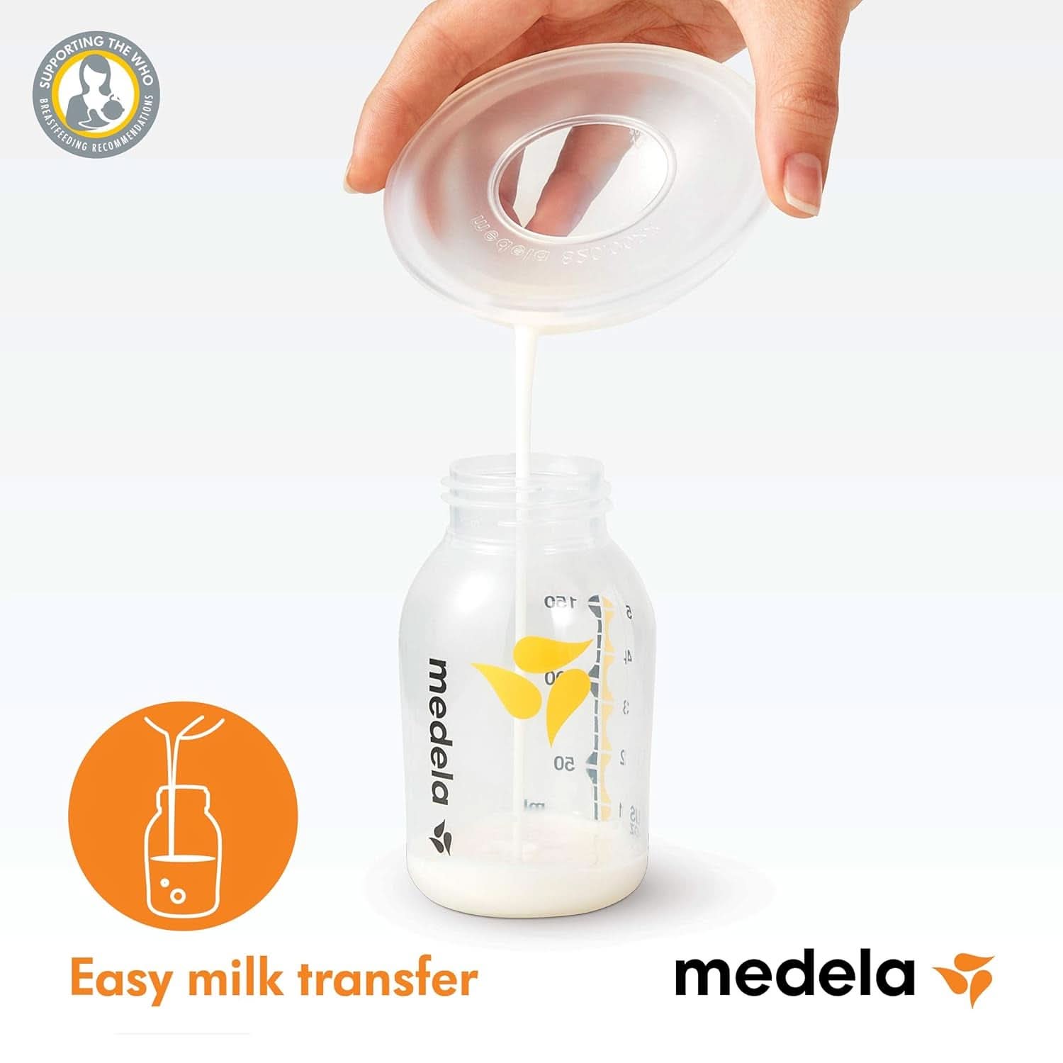 Muszle Medela do pobierania mleka - BPA, Wykonane z miękkiego, elastycznego silikonu, Zawiera 2 szt. Akcesoria Żywność i karmienie piersią Sklep Bebe Naty