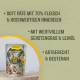 GimCat Near Nature Trial Mix 12 Pack - Mokra karma bezzbożowa dla kotów od 7 miesiąca życia, z recepturą dostosowaną do gatunku i specyficzną dla ofiary - 12 saszetek (12 x 85g)