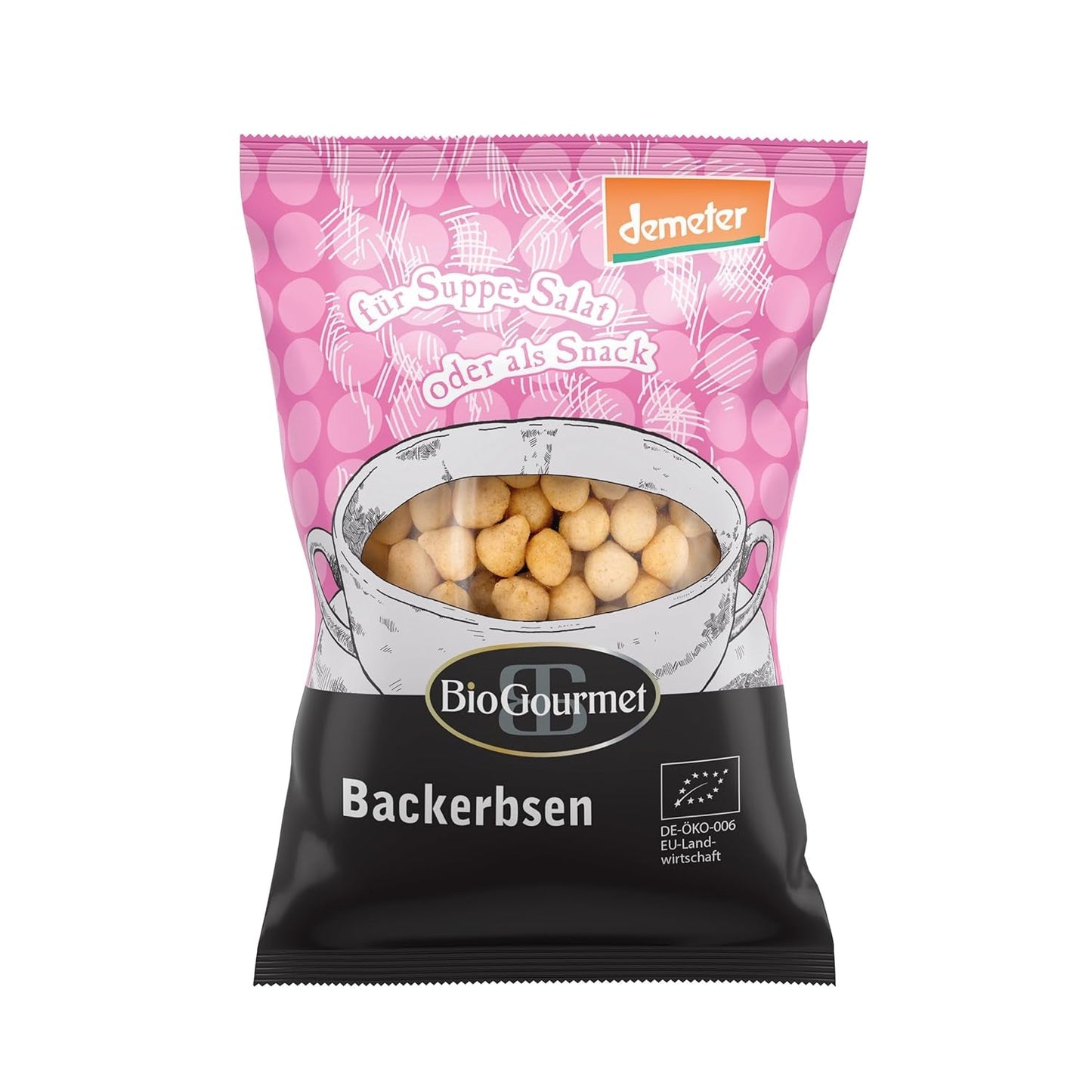 BioGourmet grzanki z ziołami, do zupy, sałatki lub jako przekąska, bio, Demeter, 100g
