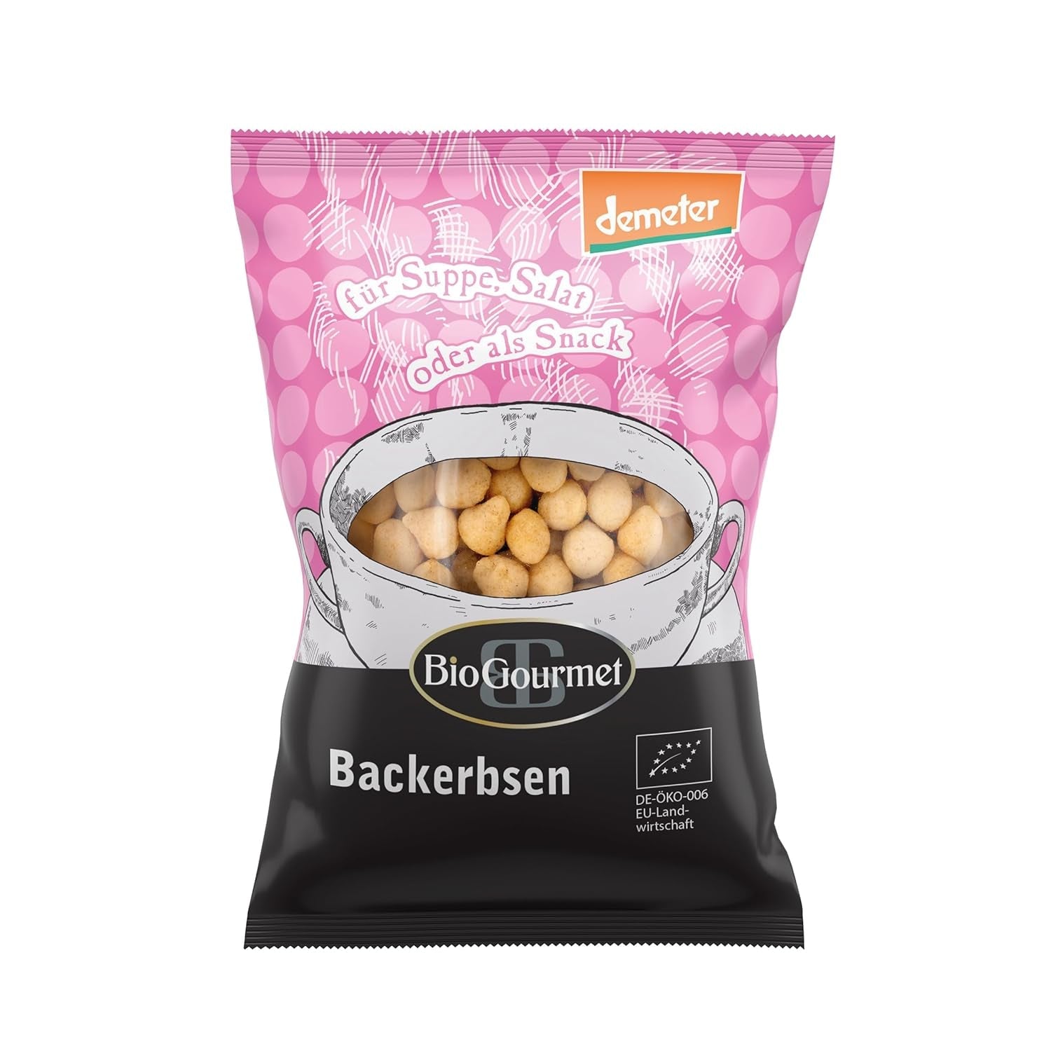 BioGourmet grzanki z ziołami, do zupy, sałatki lub jako przekąska, bio, Demeter, 100g