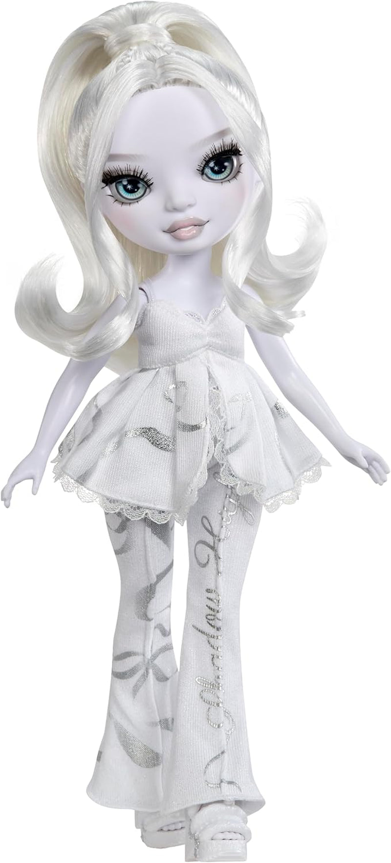 Rainbow High Shadow High Girl's Night Doll - Natasha Zima - 28 cm modna lalka w odcieniach szarości, białych włosów i srebrnego stroju z akcesoriami i grzebieniem - Dla kolekcjonerów i dzieci w wieku od 6 lat