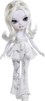 Rainbow High Shadow High Girl's Night Doll - Natasha Zima - 28 cm modna lalka w odcieniach szarości, białych włosów i srebrnego stroju z akcesoriami i grzebieniem - Dla kolekcjonerów i dzieci w wieku od 6 lat