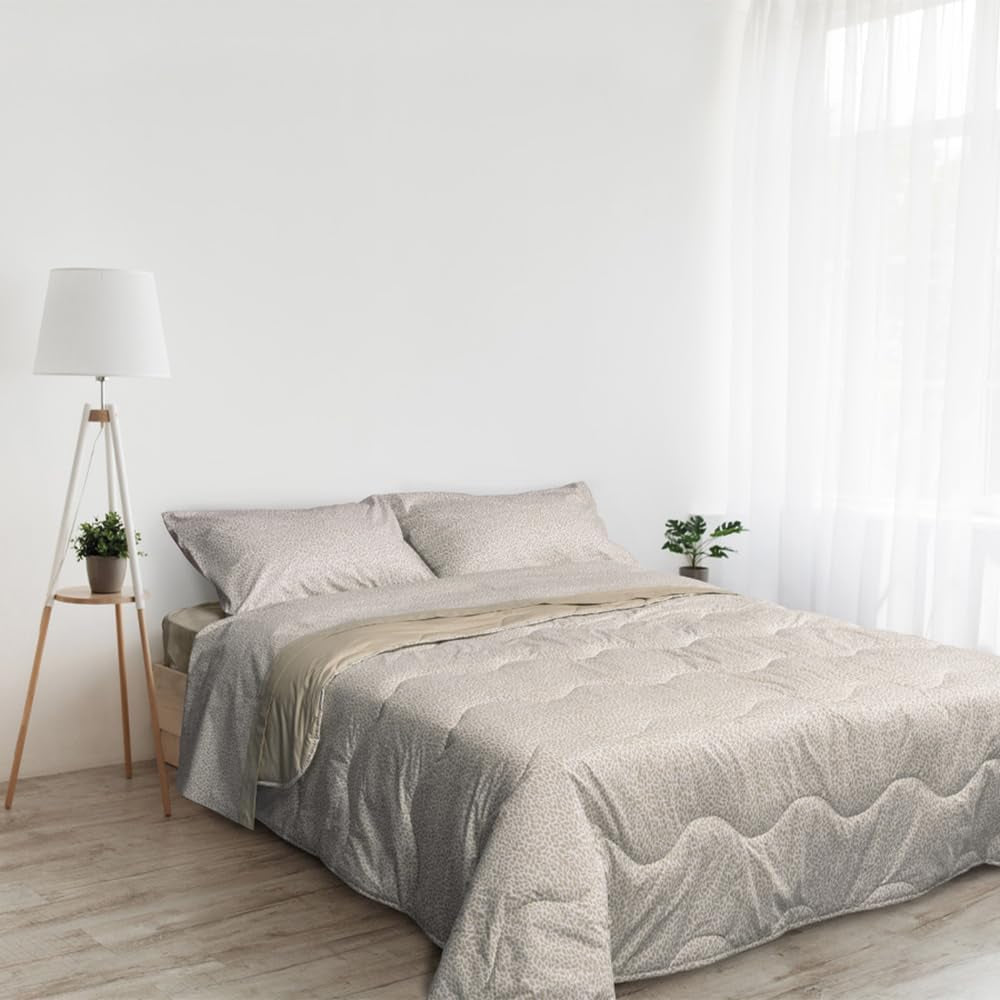 Poszwa na kołdrę Foppapedretti Nacht&Natur na łóżko podwójne 2P; płatki piasku, poszewka 100% bawełna, Made in Italy Kołdry i kołdry Naty Shop