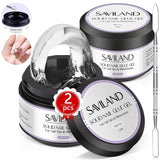 SAVILAND Fester Nagelkleber Gel: 30-Tage Lang Anhaltender Stronger Nagelkleber Für Press on Nails Falsche Nagelspitzen 15Ml UV Nagelkleber 3D Gel-Nagelkunst-Kleber Für Verwendung Im Salon Zu Hause