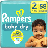 Pieluszki Pampers Baby-Dry rozmiar 8, 43 pieluchy, od 19 kg, opakowanie Jumbo+