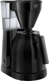 Melitta Easy – Ekspres do espresso z filtrem i szklaną karafką, na 10 filiżanek kawy, czarny