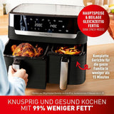 Frytownica na gorące powietrze Tefal Dual Easy Fry z dwiema komorami, pojemność 5,2/3,1 litra, dwie niezależne szuflady, 7 programów Sprzęt AGD Naty Shop