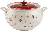 Terrina Delight firmy Villeroy & Boch, 3 litry, porcelana premium, biało-czerwona