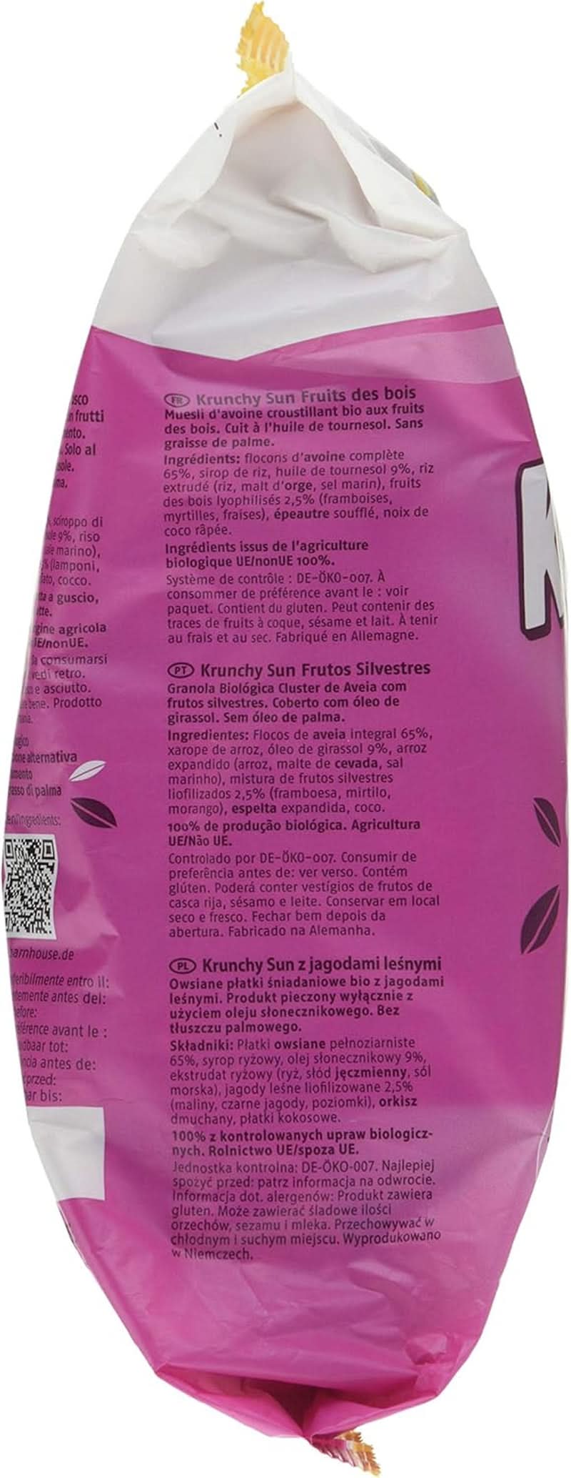 Barnhouse Muesli Krunchy Sun Fruits, 750 gramów Płatki Naty Shop