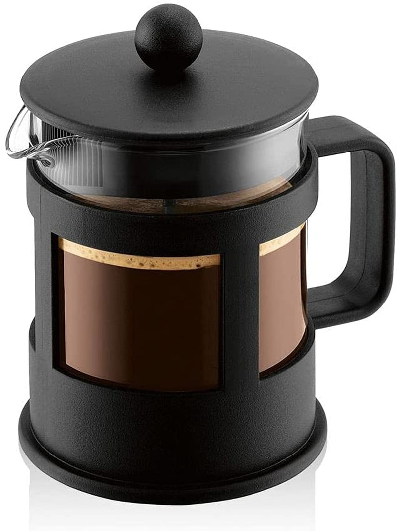 Ekspres do kawy Bodum Kenya - 350 ml / 3 filiżanki - Ręczna prasa francuska Szkło borokrzemowe i stal nierdzewna - Można myć w zmywarce - Wyprodukowano w Portugalii