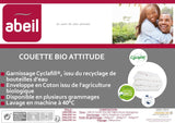 Abeil Couette Attitude Coton Légère 240 X 260 cm Organiczna kołdra Attitude Lekka, bawełna, poliester, biała Kołdry i kołdry Naty Shop