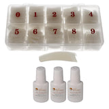 Tipbox Sun Garden Nails Tipbox 500 Zawiera. 3 Tipsy Klej do Tipsów Klej do Tipsów - Paznokcie Modelujące