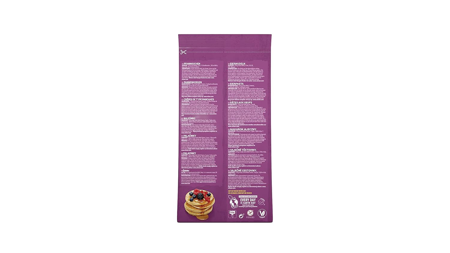 Mehl "Farine" - Basismehlmischung Glutenfrei 1Kg, opakowanie 10Er Mieszanka do pieczenia i gotowania Naty Shop