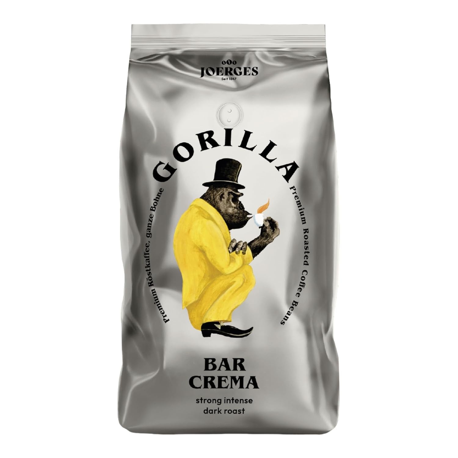 Gorilla Espresso Bar Crema kawa ziarnista - 12 opakowań po 1000g każde