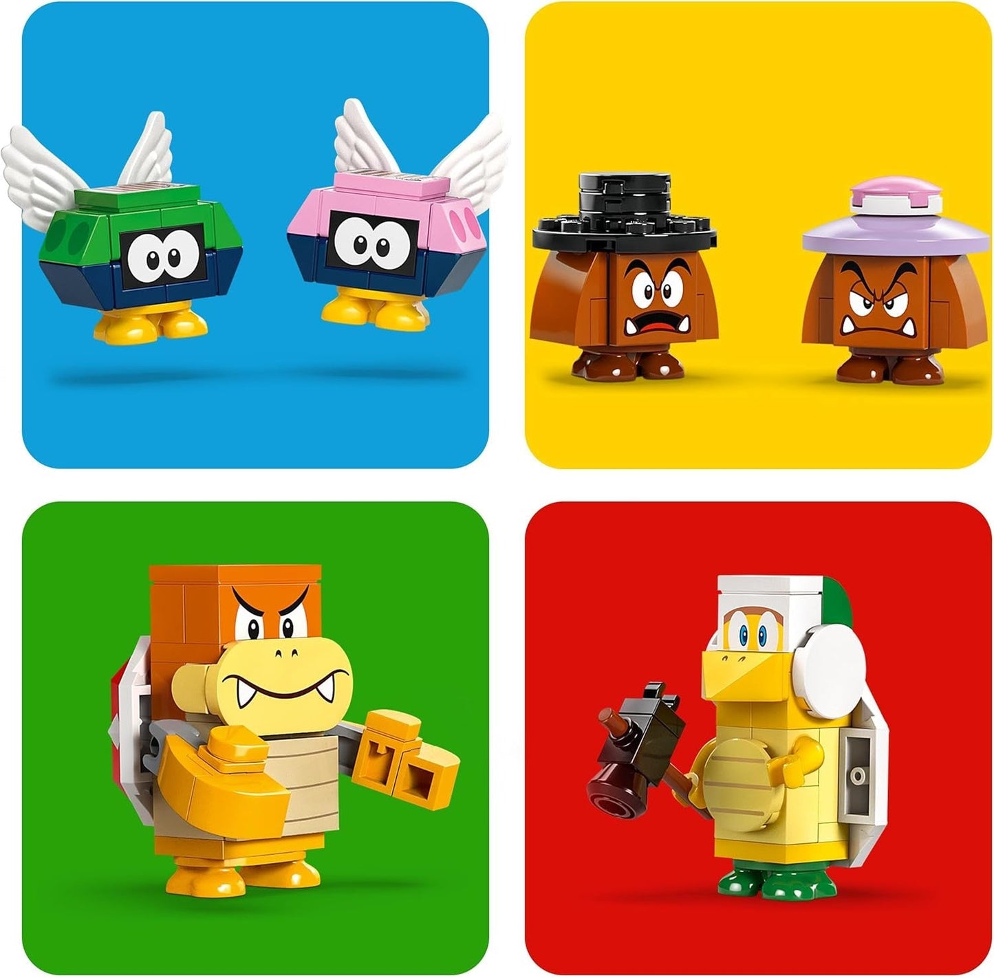 LEGO Super Mario Express Pociąg Bowser Zestaw przygodowy dla dzieci z młotkiem Brat 2 gumby i 2 parapunktury Prezent Nintendo dla chłopców Dziewczęta Gracze 71437 Zestawy do budowania Besuche den LEGO-Store