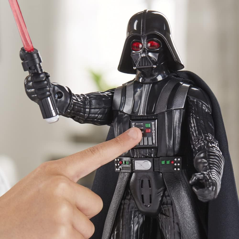 Star Wars Galactic Action Darth Vader, 30 cm duża interaktywna elektroniczna figurka, zabawki dla dzieci 4+ figurki Naty Shop