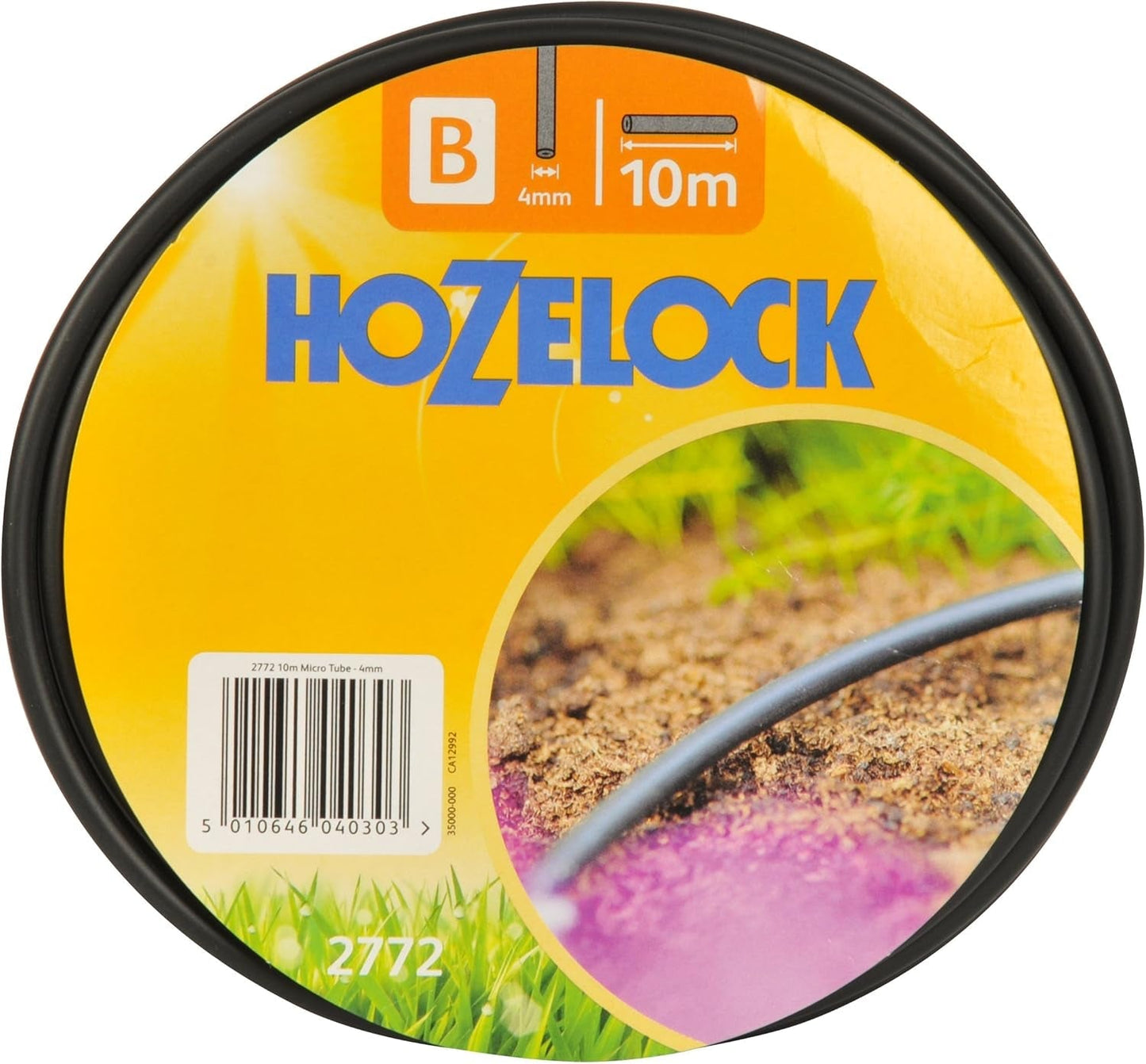 Mikrorura Hozelock 2772P0000 4 mm - 10 m, czarna, 18,2x18,2x4,3 cm,