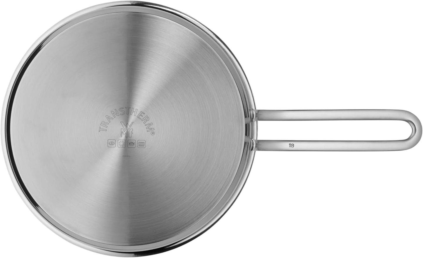 WMF Mini mała patelnia 18 cm, polerowana stal nierdzewna Cromargan, garnki i patelnie indukcyjne Naty Shop