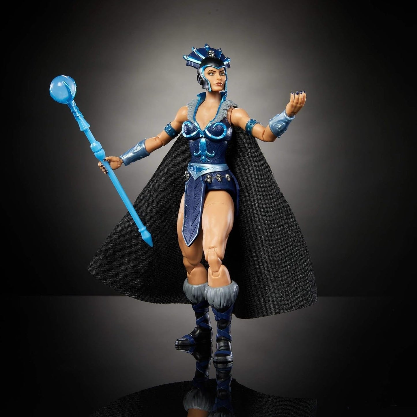 Figurka Władcy Wszechświata Masterverse Ok. 18 cm wzrostu, nowa Eternia Evil-Lyn, nikczemność zabawek MOTU, czarodziejka, 30 punktów ruchu, różdżka z kryształowej kuli, figurki JBP77 Naty Shop