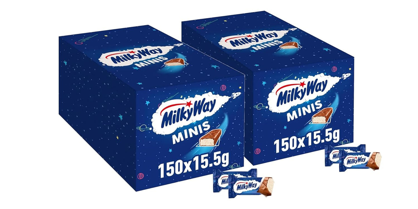 Mini batoniki czekoladowe, opakowanie zbiorcze czekolady, lekka śmietanka mleczna, 150 x 15,5 g, 2,3 kg