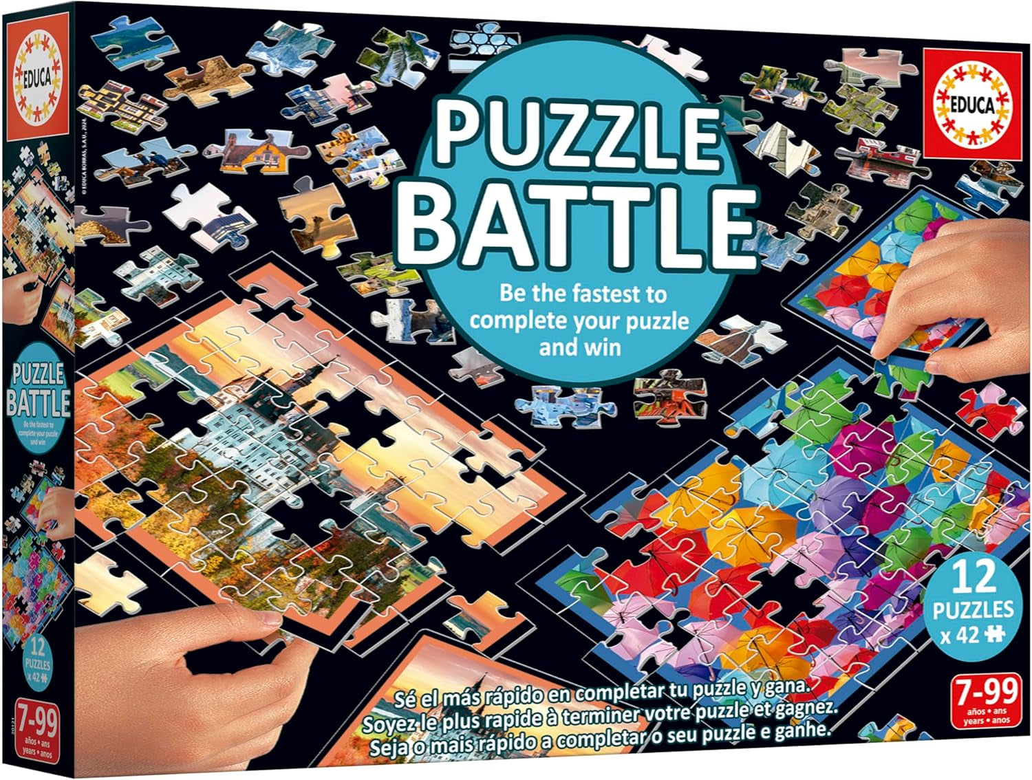 Educa - Puzzle Battlescapes. Autentyczna bitwa na kawałki | Bądź pierwszym, który ułoży puzzle i zostanie zwycięzcą. Od 7 lat (20121) Sklep Puzzle Naty