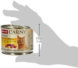 Animonda Carny Senior Mokra karma dla kotów z wołowiną + kurczakiem + serem (6 x 200g), bezzbożowa i bezcukrowa mokra karma dla kotów od 7 roku życia, ze świeżymi i mięsnymi składnikami